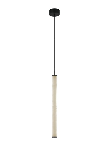 Zambelis Lights  WISZĄCA LAMPA LED POJEDYNCZA 20W 3000K TRIAK ALABASTER - CZARNY  2541   zambelis-lights-alabaster-metal-aluminium-aluminum-marble-single-pendant-decorative-light-fixture-sandy-black-20w-dimmable-triac-illuminant-3000K-2541-1200x1600h.jpg