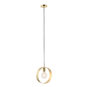 Lampa wisząca Hoop 81921 szczotkowany mosiądz E27 Endon