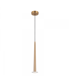 Zambelis Lights LAMPA wisząca  LED POJEDYNCZA 6W 3000K ZŁOTE ALUMINIUM-BIAŁY MARMUR 22111