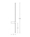 Zambelis Lights Kinkiet LED 20W 3000K Czarny matowy aluminium - akryl 20116