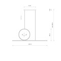 NOWODVORSKI Lampa wisząca LINEO LED 39W 3000K 11885