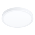 Lampa natynkowa do łazienki FUEVA 6 plafon LED 14,2W 2700/4000/6500K IP44 Eglo 901334