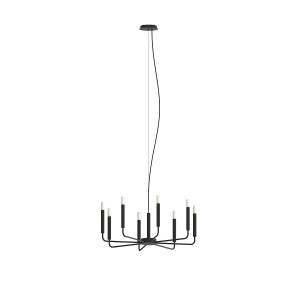 NOWODVORSKI żyrandol lampa wisząca ORTO VIII BLACK 11460 