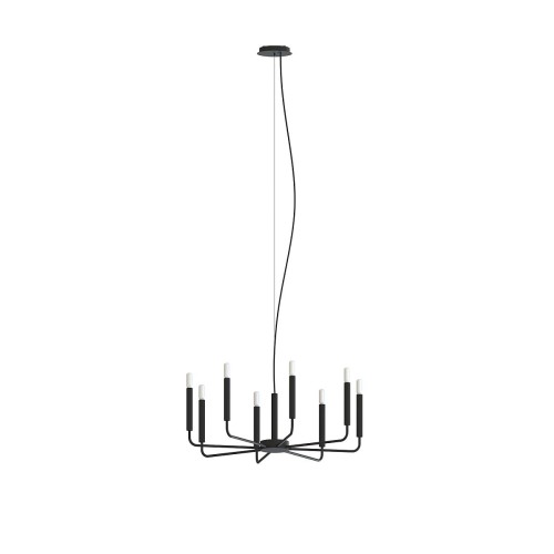 NOWODVORSKI żyrandol lampa wisząca ORTO VIII BLACK 11460