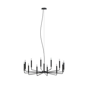 NOWODVORSKI żyrandol lampa wisząca ORTO XII BLACK B 11464