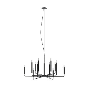 NOWODVORSKI żyrandol lampa wisząca ORTO XII BLACK A 11462