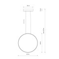 NOWODVORSKI lampa wisząca CIRCOLO LED M WHITE SV-60 3000K 11605