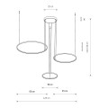 NOWODVORSKI lampa wisząca CIRCOLO LED WHITE SH-60/45/30 3000K 11602