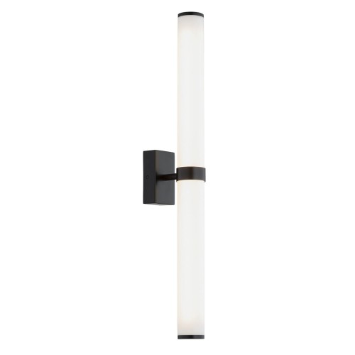 ARGON Kinkiet łazienkowy BATUMI  czarny  szkło opal  LED 24W 3000K IP44 8927