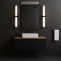 ARGON Kinkiet łazienkowy BATUMI  czarny  szkło opal  LED 24W 3000K IP44 8927