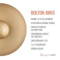 ARGON złoty kinkiet LED 42 cm 12,5W 3000K nowoczesna lampa ścienna BOLTON 8865