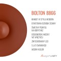 ARGON kinkiet lampa ścienna LED, terakota, 42 cm 3000K 12,5W BOLTON 8866 