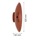 ARGON kinkiet lampa ścienna LED, terakota, 42 cm 3000K 12,5W BOLTON 8866 