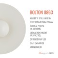 ARGON lampa ścienna LED, kremowa biel, 42 cm 3000K 12,5W BOLTON 8863