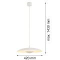 ARGON lampa wisząca LED, kremowa biel 12,5W 3000K BOLTON 8867
