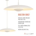 ARGON lampa wisząca LED, kremowa biel 12,5W 3000K BOLTON 8867