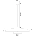 ARGON złota lampa wisząca do salonu  LED 12,5W 3000K BOLTON 8869