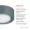 ARGON plafon LED GX53, kolor night sage, szałwia reflektor lampka tubka sufitowa ELORA 8917