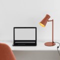 ARGON  lampka biurkowa w kolorze terakoty, E14, minimalistyczna forma LORD 8873