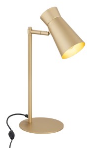 ARGON lampka biurkowa w złotym kolorze, E14, designerskie oświetlenie LORD 8874