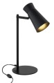 ARGON  czarna lampka biurkowa E14, minimalistyczne oświetlenie do biura Lord 8875