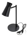 ARGON  czarna lampka biurkowa E14, minimalistyczne oświetlenie do biura Lord 8875