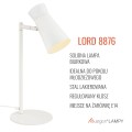 ARGON Lord  lampka biurkowa w kolorze kremowej bieli, E14, polska produkcja 8876