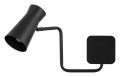 ARGON LORD 8880 – czarny kinkiet ścienny LED E14, regulowany klosz