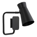 ARGON LORD 8880 – czarny kinkiet ścienny LED E14, regulowany klosz