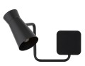 ARGON LORD 8880 – czarny kinkiet ścienny LED E14, regulowany klosz