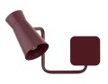 ARGON LORD 8881 – bordowy kinkiet ścienny E14, designerska lampa regulowana