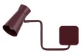 ARGON LORD 8881 – bordowy kinkiet ścienny E14, designerska lampa regulowana