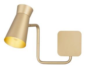 ARGON LORD 8884 – złoty kinkiet ścienny E14, designerska lampa z regulacją