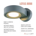 ARGON LOTUS 8898 – kinkiet ścienny GX53, kolor night sage regulowany
