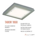 ARGON TABOR 1868 – średni drewniany plafon sufitowy, night sage, 4xE27