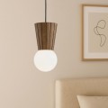ARGON IP44 lampa wisząca drewniana lotka skandynawski styl drewno ciemne VOLANTE 8952