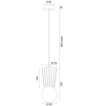 ARGON IP44 lampa wisząca drewniana lotka skandynawski styl drewno ciemne VOLANTE 8952