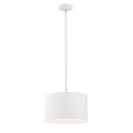 ARGON lampa wisząca biała okrągły abażur KARIN 4343
