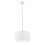 ARGON lampa wisząca biała okrągły abażur KARIN 4343