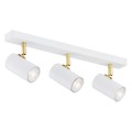 ARGON potrójny reflektor biały złote detale GU10 regulowany LAGOS 1475