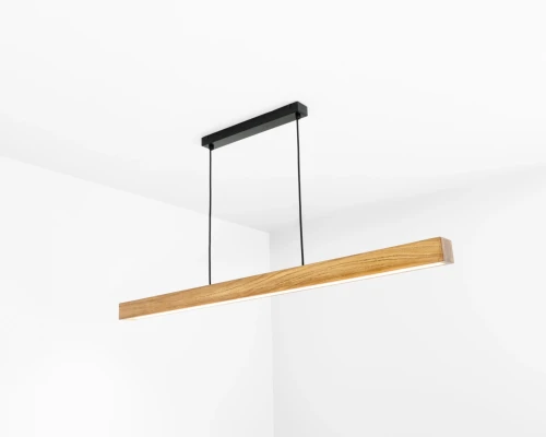 KINGLED Lampa DREWNIANA DĄB wisząca zoomLED® L1 CRI>90 lampa_liniowa_wiszaca_na_linkach_drewno-2.webp