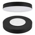 Plafon sufitowy LED okrągły czarny Lampa sufitowa 3 barwy światła 30cm IP54