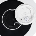 Plafon sufitowy LED okrągły czarny Lampa sufitowa 3 barwy światła 30cm IP54