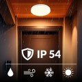 Plafon sufitowy LED okrągły biały Lampa sufitowa 3 barwy światła 30cm IP54