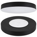 Plafon LED 36W okrągły czarny Lampa sufitowa 3 barwy światła 40cm IP54