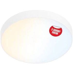 Plafon sufitowy LED okrągły biały 3 barwy światła 3 poziomy jasności 50cm IP54