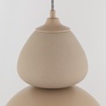 ANTIGO lampa wisząca TIGALI 1 - ceramika - beżowa - SKU 5241