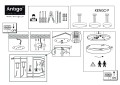 ANTIGO 3XE27  KENGO - lampa wisząca śr. 40 cm - biały - SKU 5233