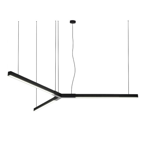 ANTIGO TRIKAL Z3 - lampa wisząca - średnica 214 cm - stal czarny - 3000K - SKU 5225