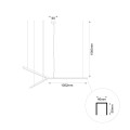 ANTIGO TRIKAL Z3 - lampa wisząca - średnica 214 cm - stal czarny - 3000K - SKU 5225